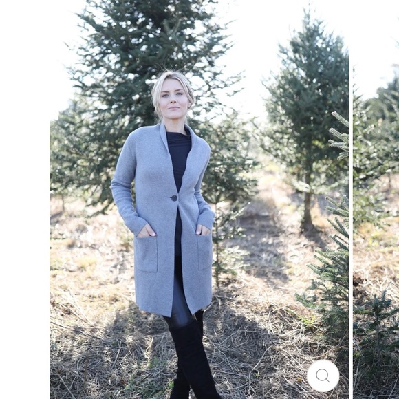 Burgess Harper Luxury Cotton Sweater Jacket Large NWT - Picture 2 of 4